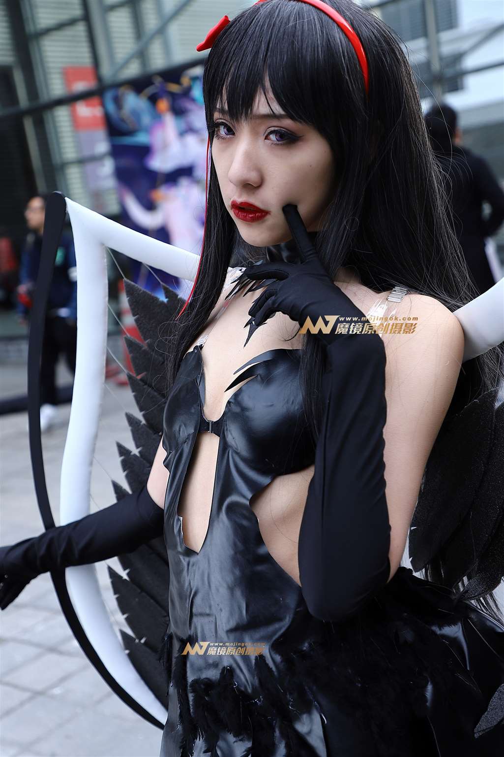 图片[5]-黑翅膀亮丝Coser-街拍流行馆