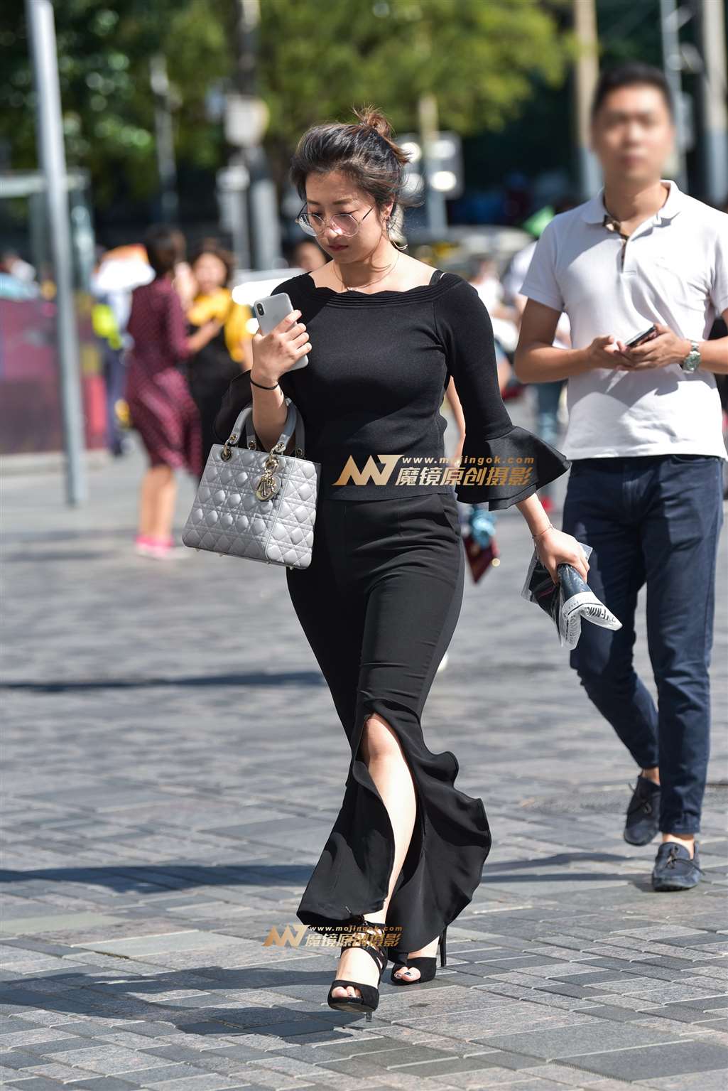 图片[3]-丰满圆润的时尚鱼尾裤女女-街拍流行馆
