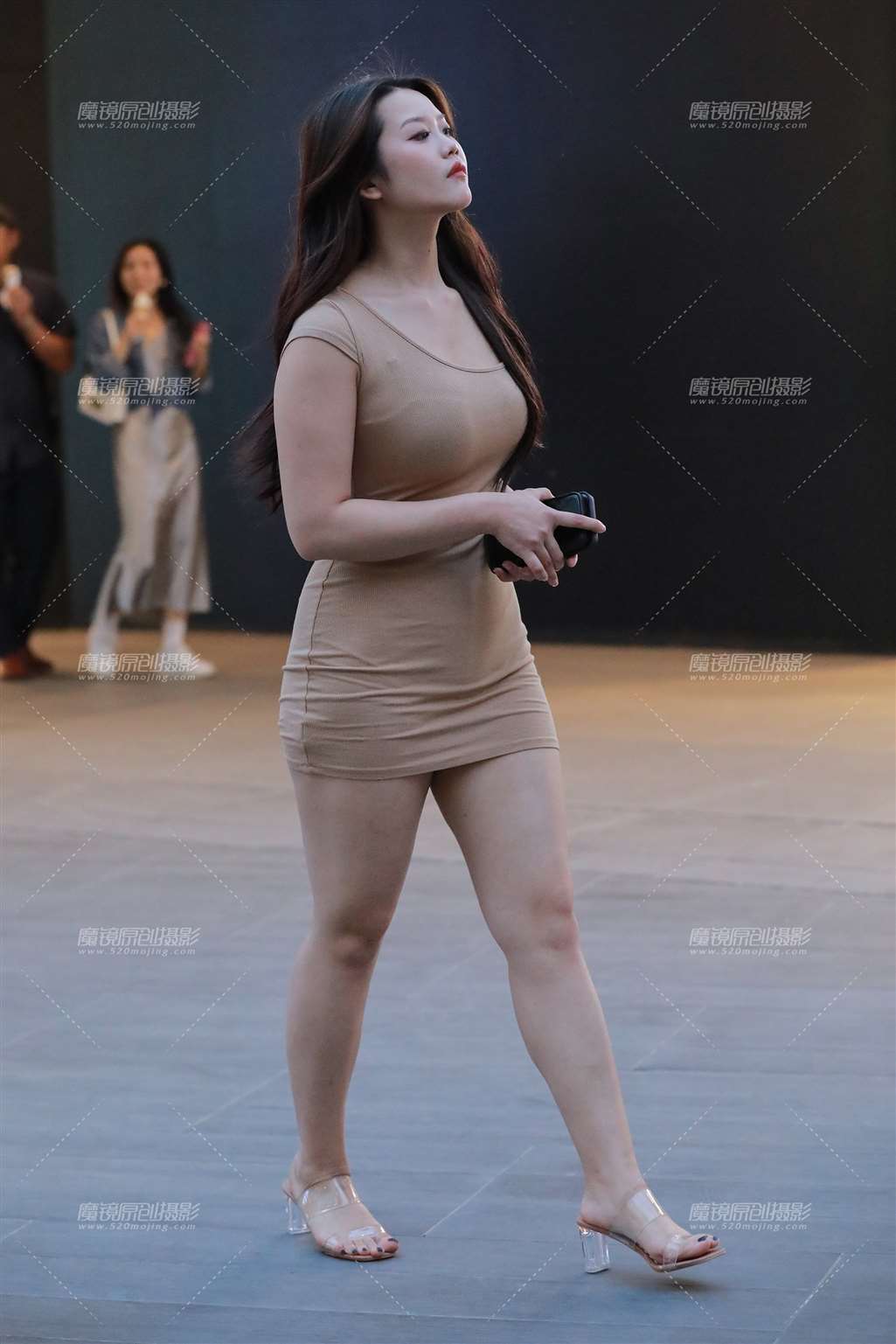 图片[5]-黄色包臀裙美女-街拍流行馆