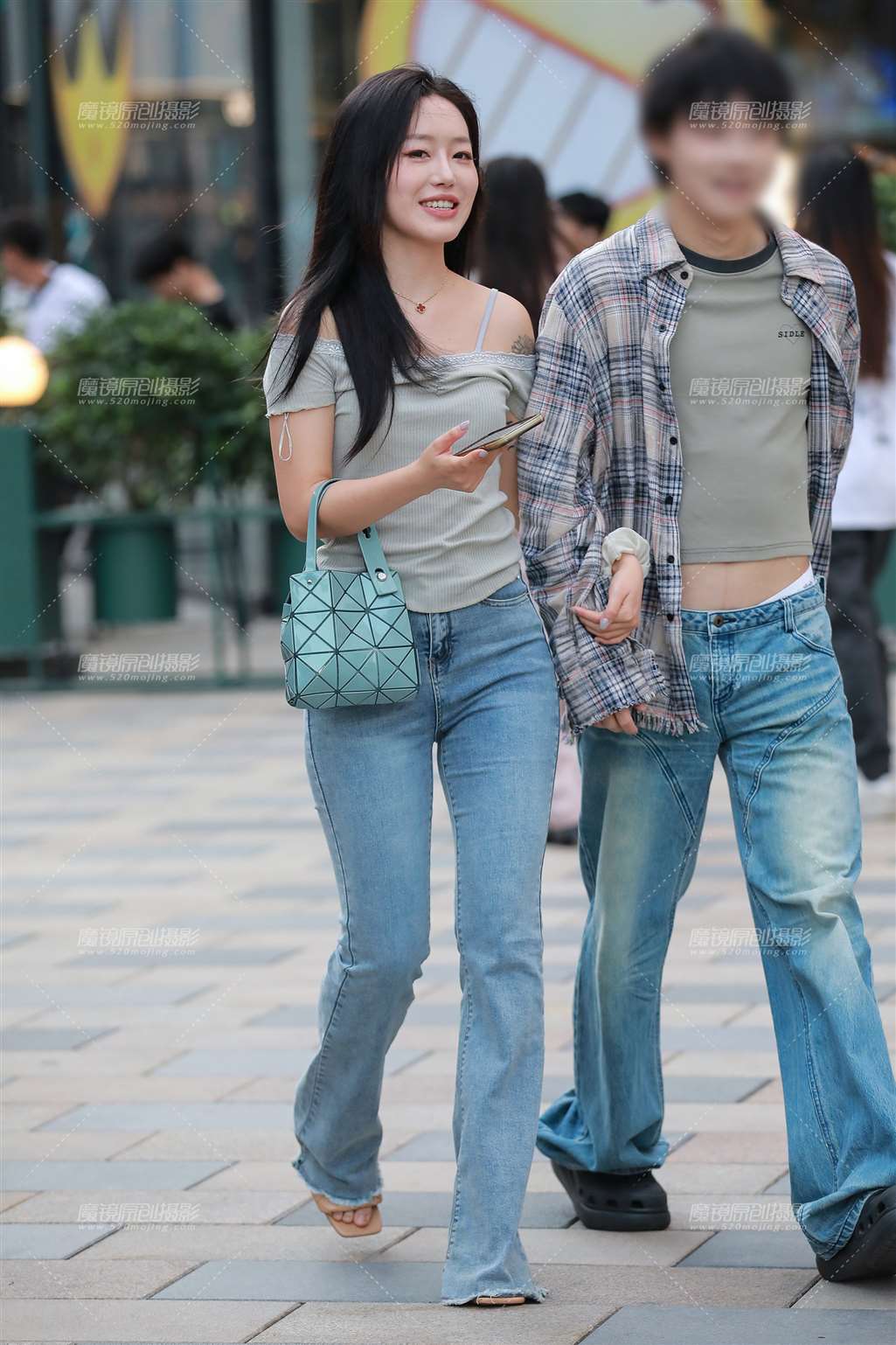 图片[5]-紧牛高跟美女-街拍流行馆